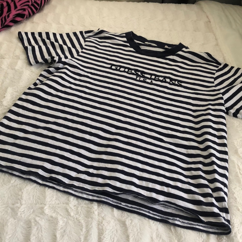 Limited asap guess stripped tee